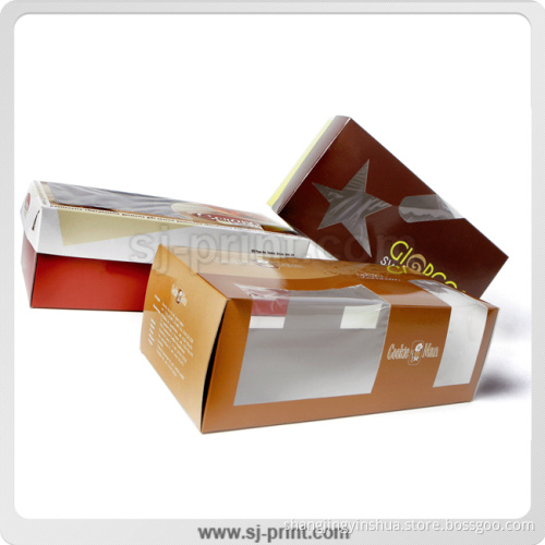 Attracted People Bread Boxes with Window, Paper Color Box